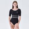 Ribbed Short Sleeve Monokini