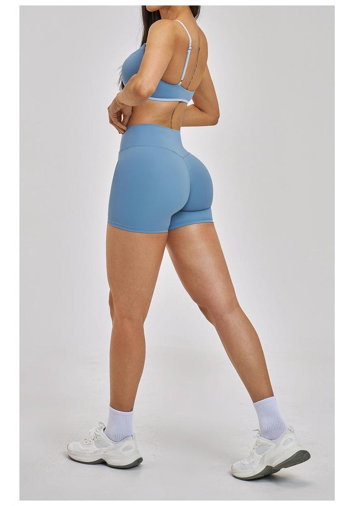 Stilvolles rückenfreies Sportset für Damen mit dünnen Trägern für Yoga & Laufen - 6116