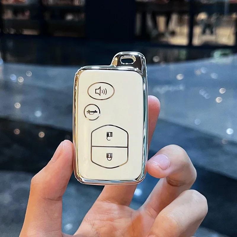 2 3 4 Tasten Autoschlüsselhülle für Toyota Prius 30 Alpha Aqua Land Cruiser Auris für Lexus LC 200 Schlüsselabdeckung Halter Fernbedienung 2012 - 2014