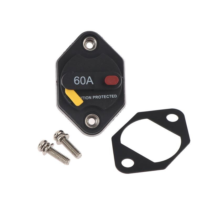 20A 30A 40A 50A 60A Caravan Manual Reset Waterpoof Car/Boat Current Overload Protector Bimetal Automobile Circuit Breakers