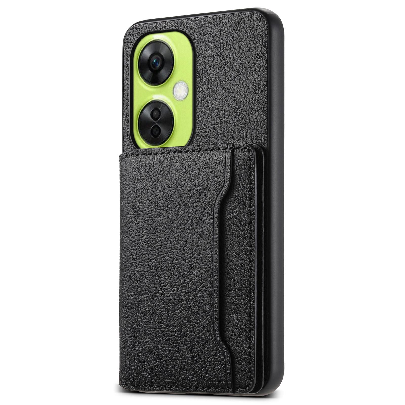 

Чехол для OnePlus Nord CE 3 Lite 5G/Nord N30 5G, ПУ кожа+ПК+ТПУ, держатель для карт, чехол для телефона Black