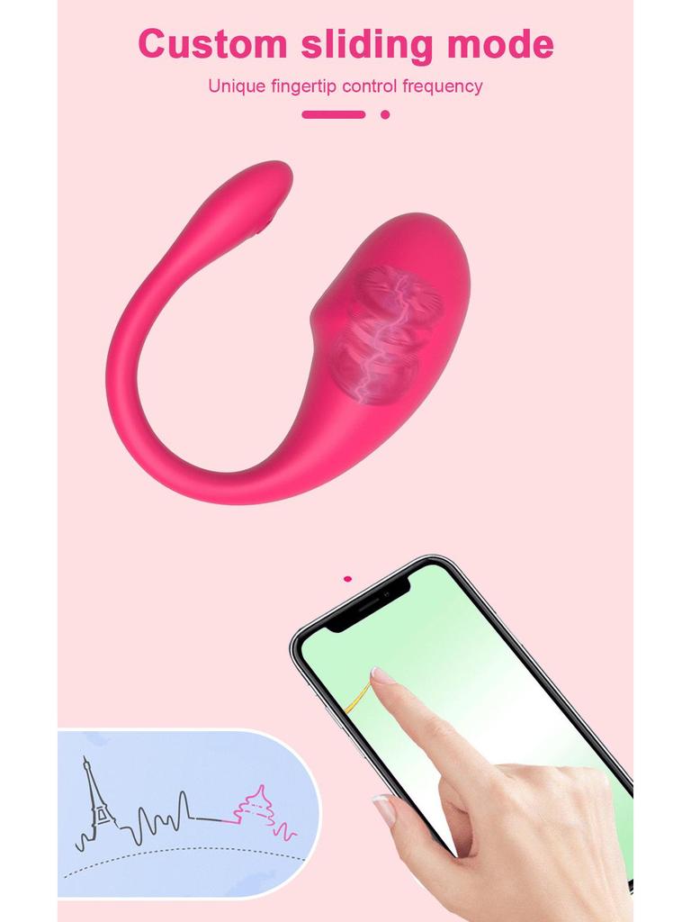 Women's Rechargeable APP-Controlled Tadpole Vibrator Dildo