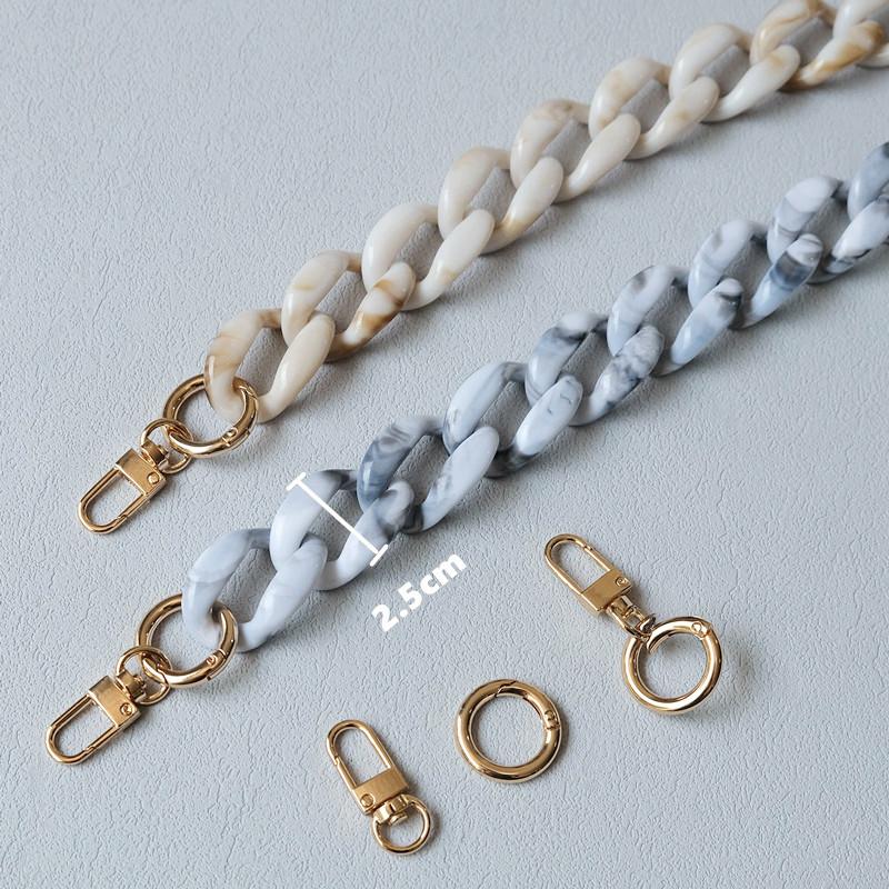 New Phone Accessory Detachable Chain Green Crossbody Resin Luxury Strap Phone Case Chains Acrylic Shoulder Lanyard Hanging Chain