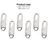6Pcs Zipper Pull Tab Replacement Alloy Pullers Detachable for Backpacks Suitcases Coats Travel Sportswear Gear