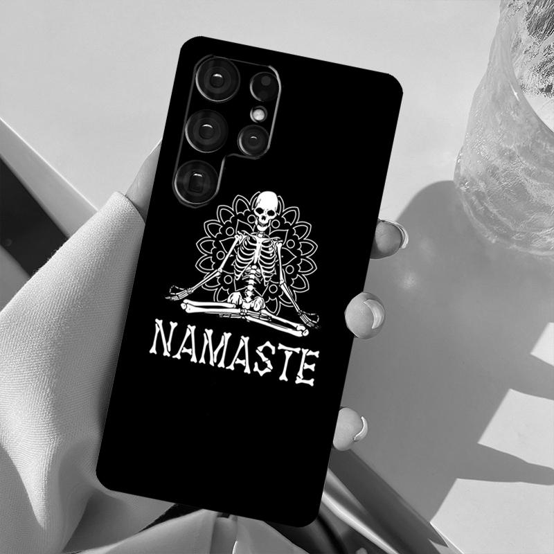 Skeleton Yoga For Samsung Galaxy S23 S22 Ultra S21 S20 FE S8 S9 S10 Note 10 Plus Note 20 Ultra Phone Case