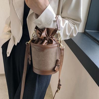 Nähgarn Trend Umhängetaschen Bucket Fashion Hochwertige Schultertaschen für Damen Kordelzug Damenhandtaschen