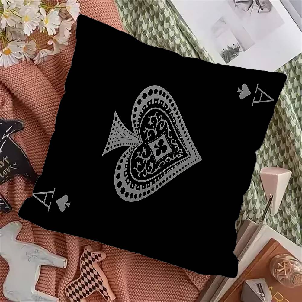 

Ace of Spade Personalized Pillow Cover Kids Bedroom Wild Party Decor Pillowcase kid Birthday shower Gift 12x12Inch