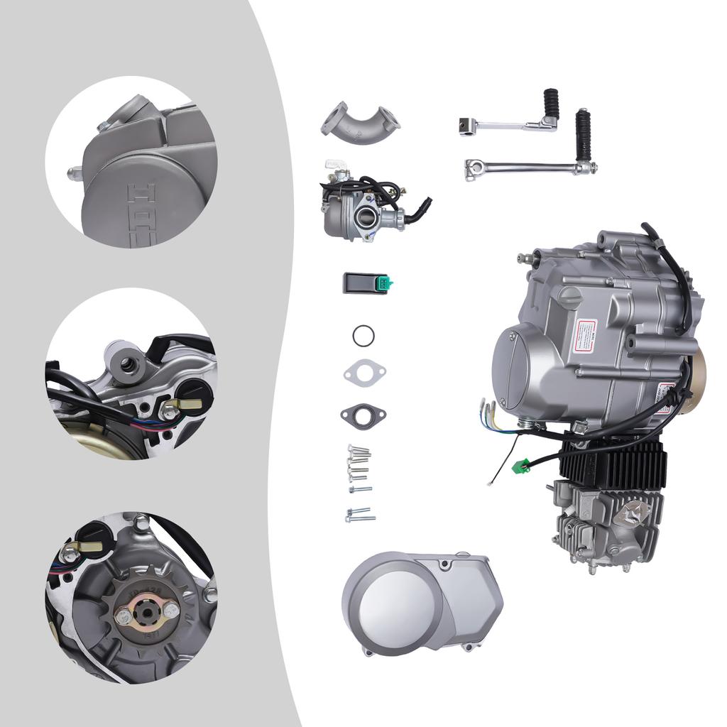 125CC 4-Stroke Engine Motor Kit, Single Cylinder Air-Cooled Motor Engine for Honda CRF50 XR50 CRF70 Z50R QR50 Dirt Pit Bike