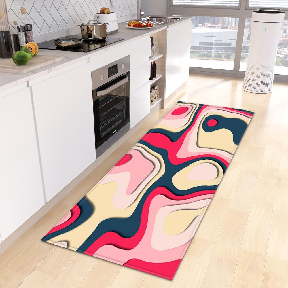 Moderne Küche Teppich Fußmatte Veranda Wohnzimmer Teppich Schlafzimmer Nachttisch Flur Boden rutschfeste Bodenmatte