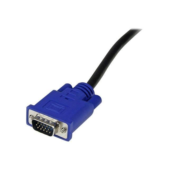 Câble Pour Switch KVM VGA Avec USB 2 En 1 - STARTECH - 3m - Noir