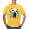 Pure Gold Golden Retriever Art by Sharon Cummings T-shirt anime new edition boys animal print designer t shirt men