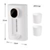 2025 New Smart Touchless 540ML Mouthwash  Dispenser W/LED, 3 Modes, Wall/Table Mount, 2 Cups, 2-in-1 Bathroom Essential