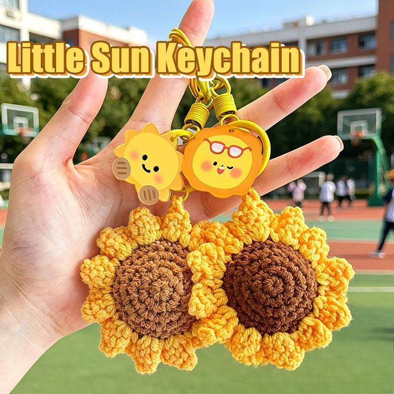 Sunflower Keychain Bag Charms Hanging Ornament for Backpack Bag Decorations Keyring Party Gift Graduation Gifts