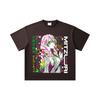 260 GSM Double Yarn 32 Count 100% Cotton Demon Slayer V102 Mitsuri Print Unisex Heavy Cotton T Shirt
