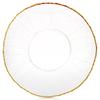 Glass Golden Dinner Plate Shallow Flat for Dinner Snacks Platter 28 cm