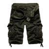 Men's Large Camouflage Multi-Pocket Loose Work Shorts