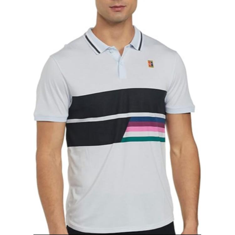 Nike Court Quick-Dry Breathable Sports Polo Shirt Men Tops Gray AJ7848-442