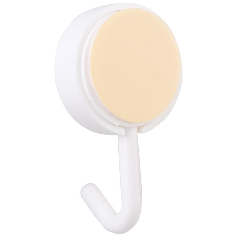 Deli White Nail-Free Adhesive Hooks (4-Pack)