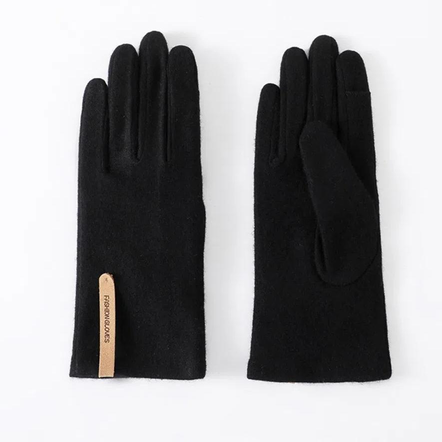 Keep Warm Winter Gloves Windproof Women's Gloves Fashion Cashmere Gloves  Drive