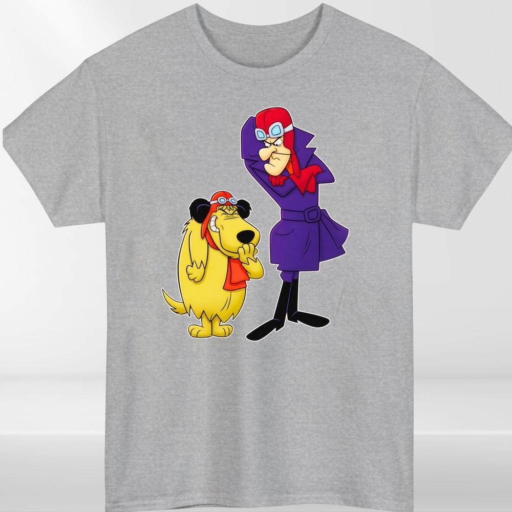 Wacky Races Dastardly And Muttley Retro TShirt Shirt Cartoon Hero Unisexs Clothing