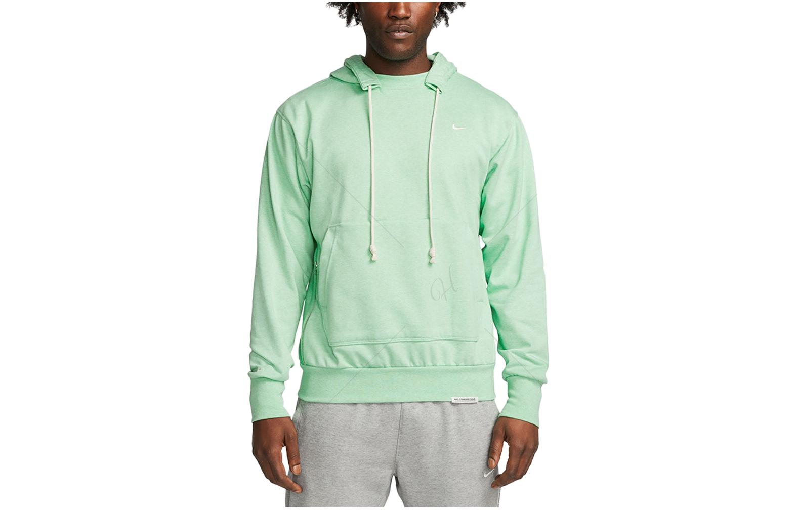 Мужские толстовки Nike Зеленые С капюшоном Умеренный Обычный DQ5819-308 M