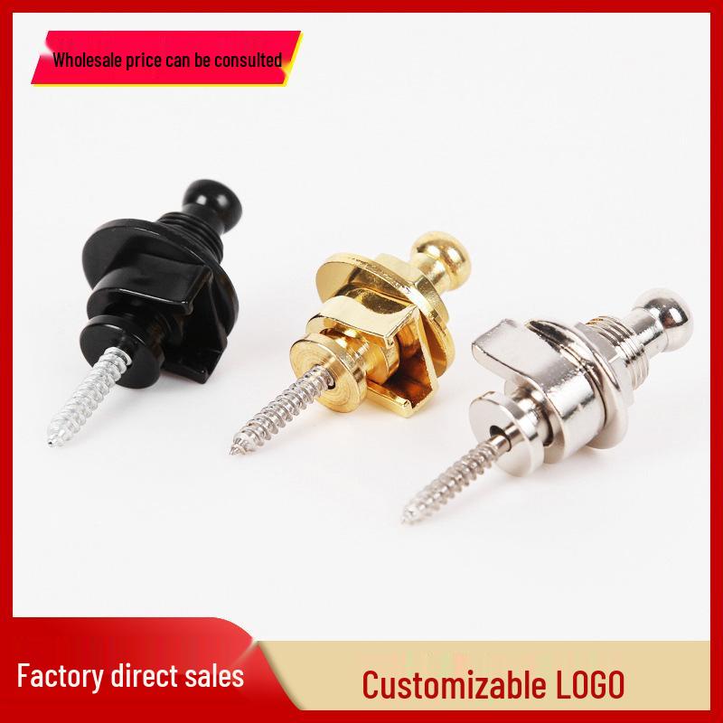 Anti-Slip Round Head Guitar Strap Button - Scratch-Resistant Tail Pin for Electric Guitar