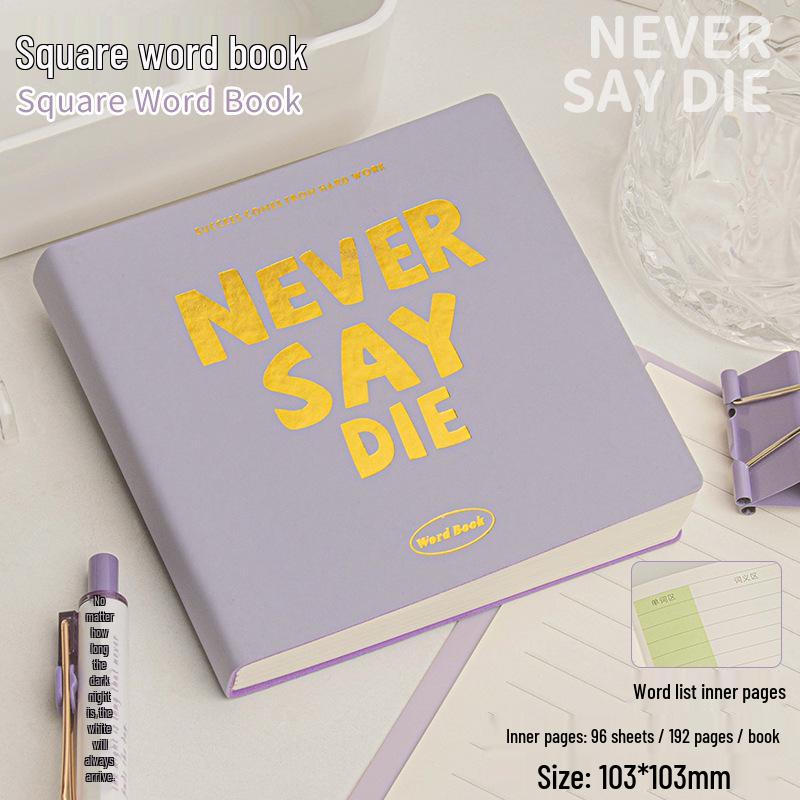 Pocket-Sized Leather English Vocabulary Notebook for Postgraduate Exam Notes & Memos