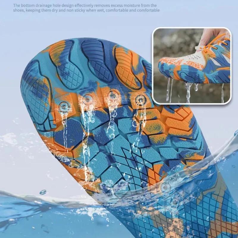 Couple Outdoor Bottom Boating Leisure Shoes Hiking Barefoot Swimming Beach Creeper Aqua Shoes Summer Quick Drying Surfing Boots