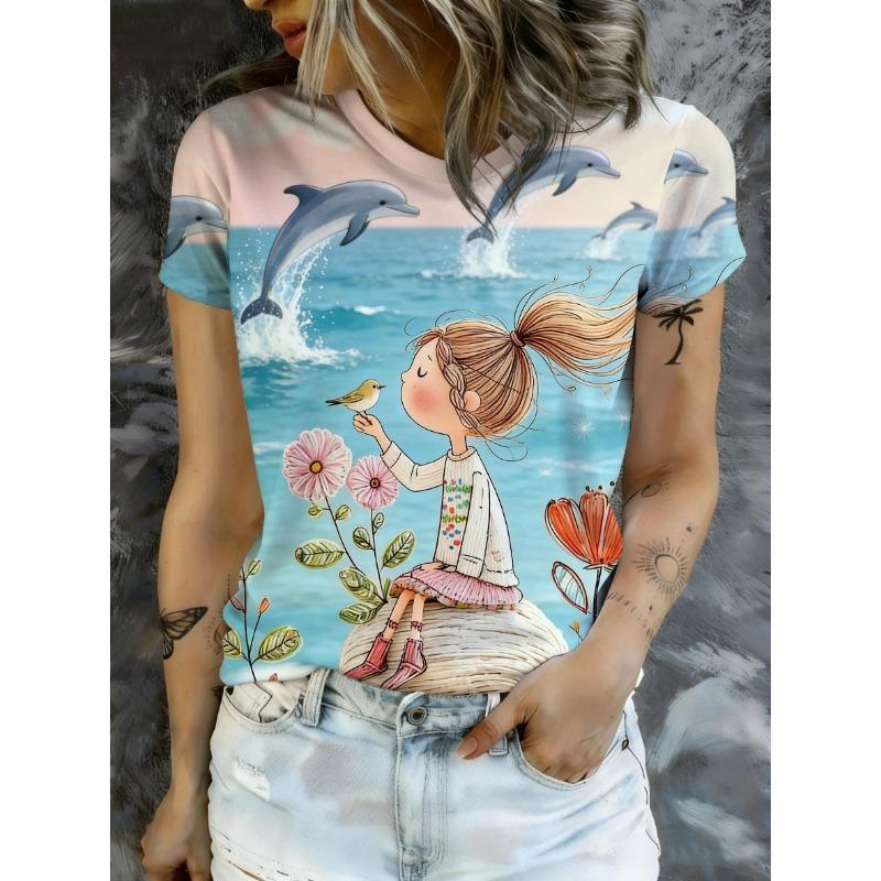 Gentle healing spring atmosphere casual top