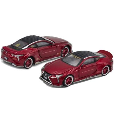 Era Car Scale Liberty Walk Lexus LC500 Metallic Rot 1/64