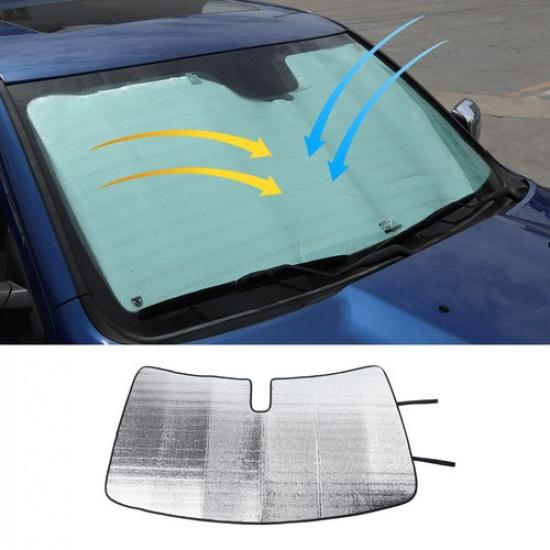 Front Windshield Sunshade Visor UV Protector Cover For Dodge Ram 1500 2010-2015