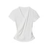 HeyHenry Women's Elegant Slim Fit V-neck Short-sleeve T-shirt