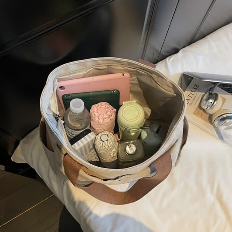 Large capacity canvas tote bag women's shoulder bag