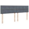Enjoy a restful night s sleep with this Ottoman bed with mattress in dark gray 160 x 200 cm velvet
