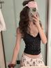 Pure Desire Bloemen Kant Camisole met Borstkussentjes - Slank en Stijlvol Bandeau Topje