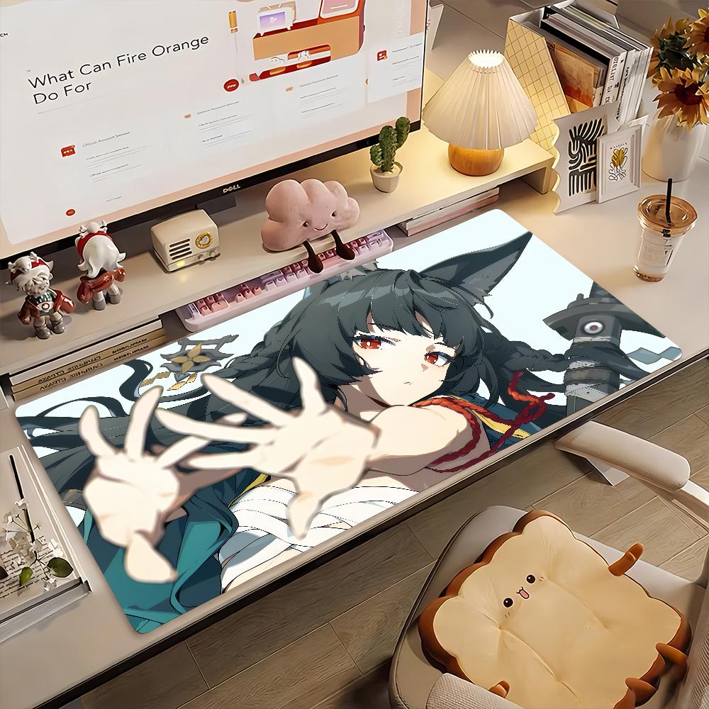 Tappetino Mouse Gioco Hoshimi Miyabi Zenless Zone Zero Gomma Antiscivolo Gamer Bilanciamento Computer Decorazione Deskmat Laptop Ufficio Grande