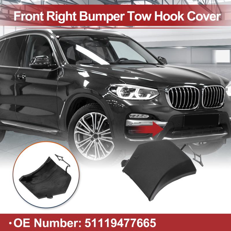 X Autohaux Крышка-заглушка буксировочного крюка для автомобиля BMW X3 G01 G08 № 51119477665 Без грунтовки, базовый цвет