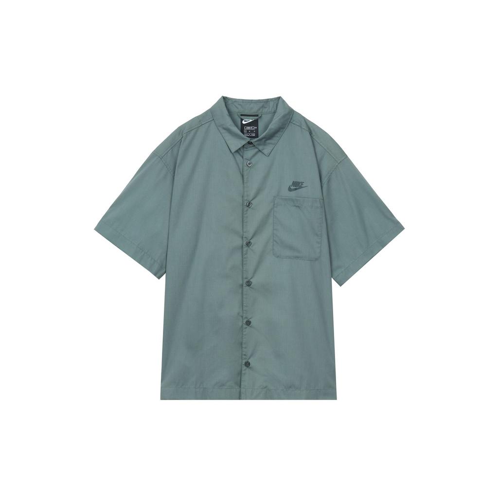 Nike Shirts Men's Green Lapel Thin Workwear DM8686-387