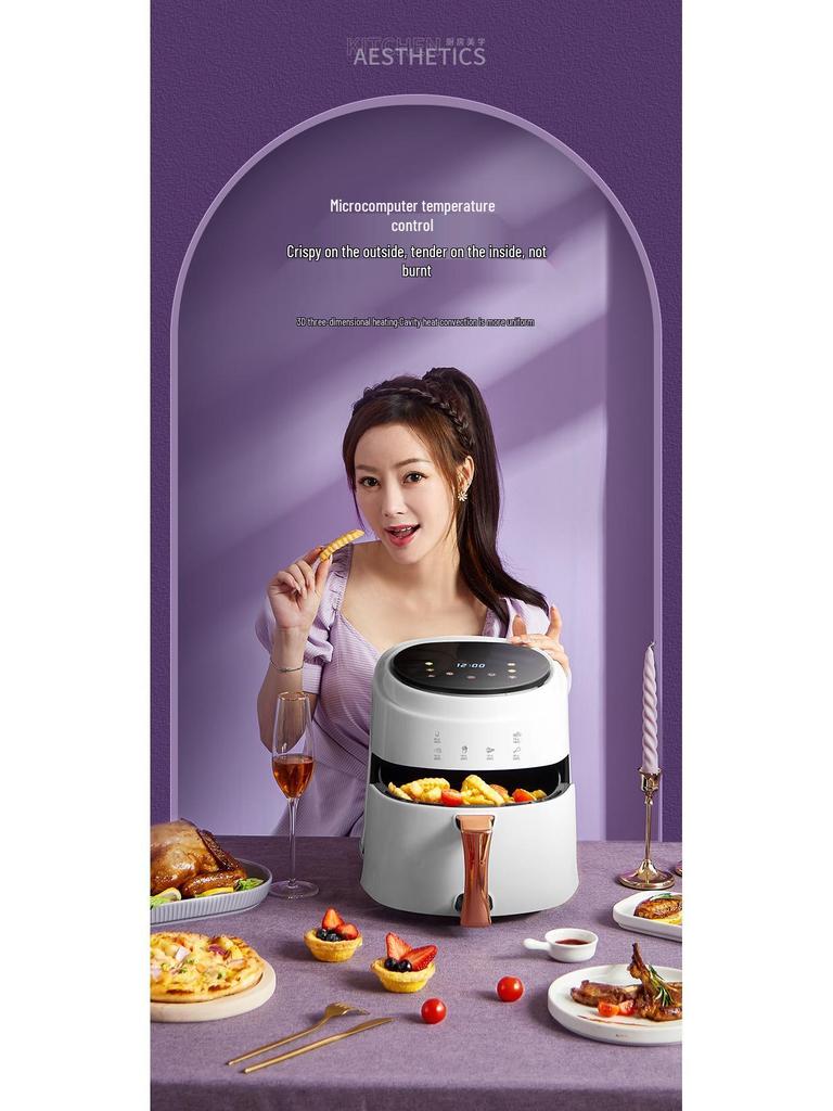 8L Smart Heißluftfritteuse: Großraum, Rauchfrei, Elektroofen mit Timer