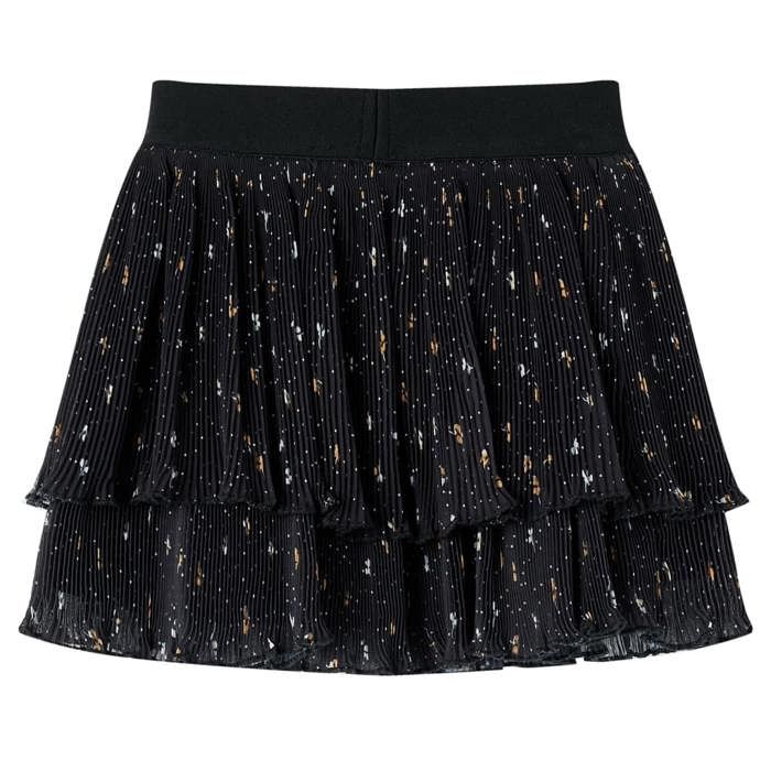 Jupe pour enfants à volants à plusieurs niveaux noir 92/104/116/128/140