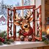 Decorative Accents Funny Pet Window Ornament for Christmas, Festive Table Office Holiday Decoration Decor Home Living Room Display