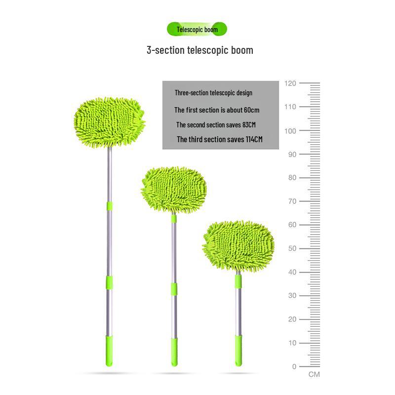 Einziehbarer Autowaschmopp mit weichen Borsten – schonend zum Lack, inkl. Auto-Reinigungswerkzeug