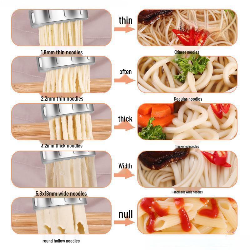 Manual Stainless Steel Noodle and Pasta Maker with Hand Crank