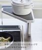 Yamazaki Exhaust Vent Stove Corner W22 X D22 X Stove Stove Back 5255 Cover, Top, Rack, White, Approx. H11.5cm, Plate, Tall, Rack, Rack,