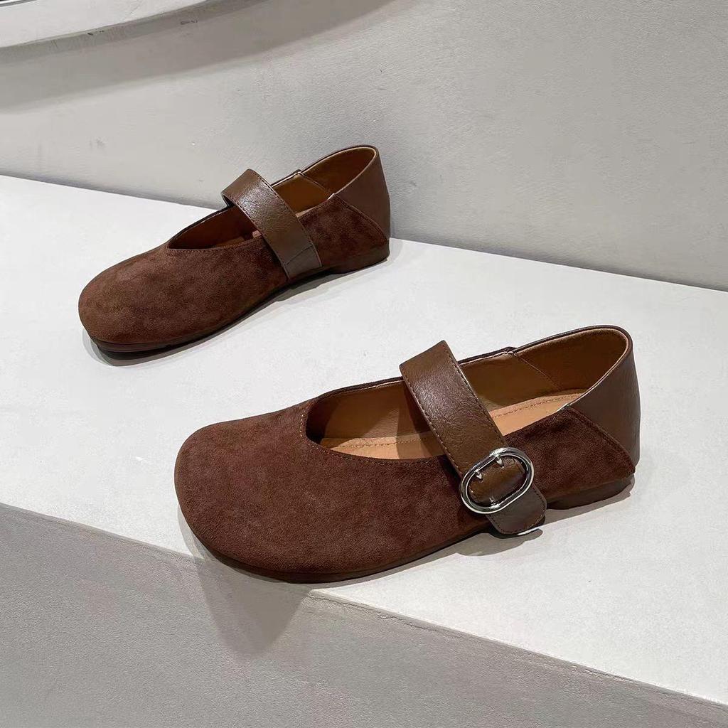 2025 Autumn Leopard Print Soft Leather Mary Janes: Comfortable, Versatile, Retro Low-Cut Shoes for Women