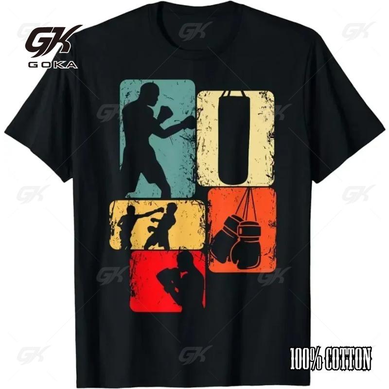 Boxing Lover Gym Boxer Kickboxing Kickboxer Enthusiast Funny Casual T-Shirt Size Couple Large Clothing Custom Printed T Shirt