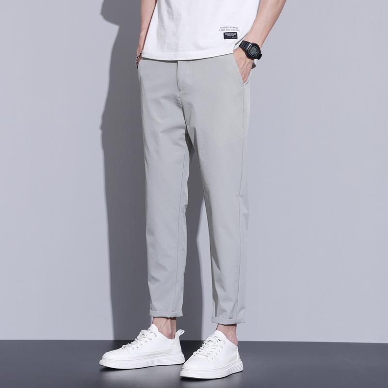 Summer Thin Straight-leg Business Versatile Slim Men's Casual Pants Korean Style Pants Men's Casual Pants