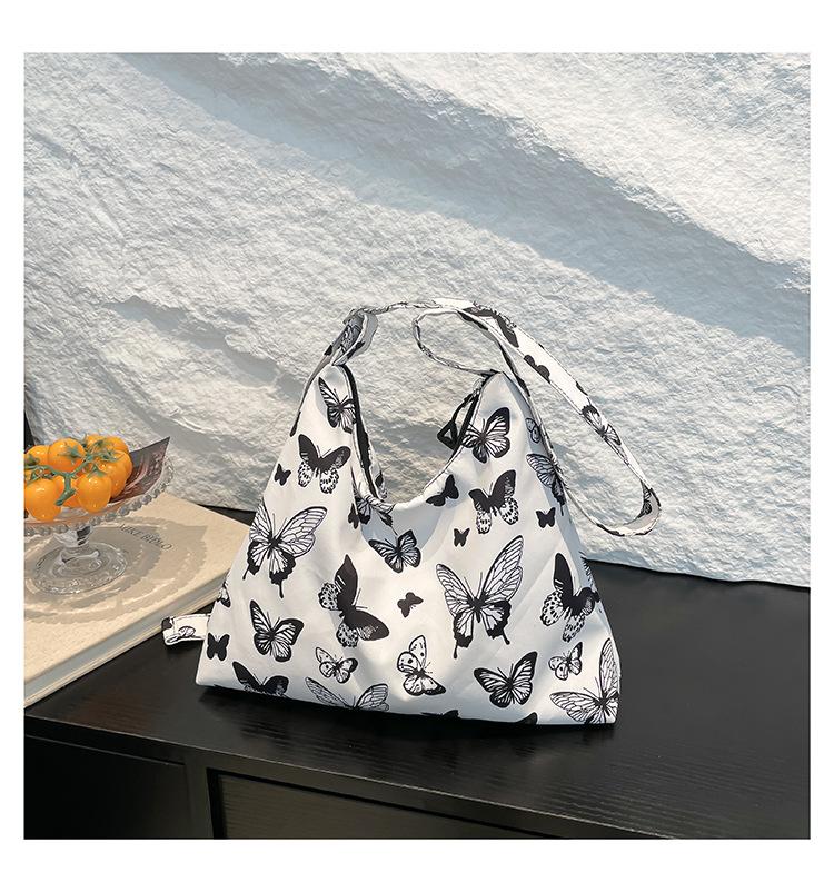 Cute Butterfly Girl Casual Large Capacity Simple Commute Fashion Girl Messenger Bag Portable Shoulder Tote Bag
