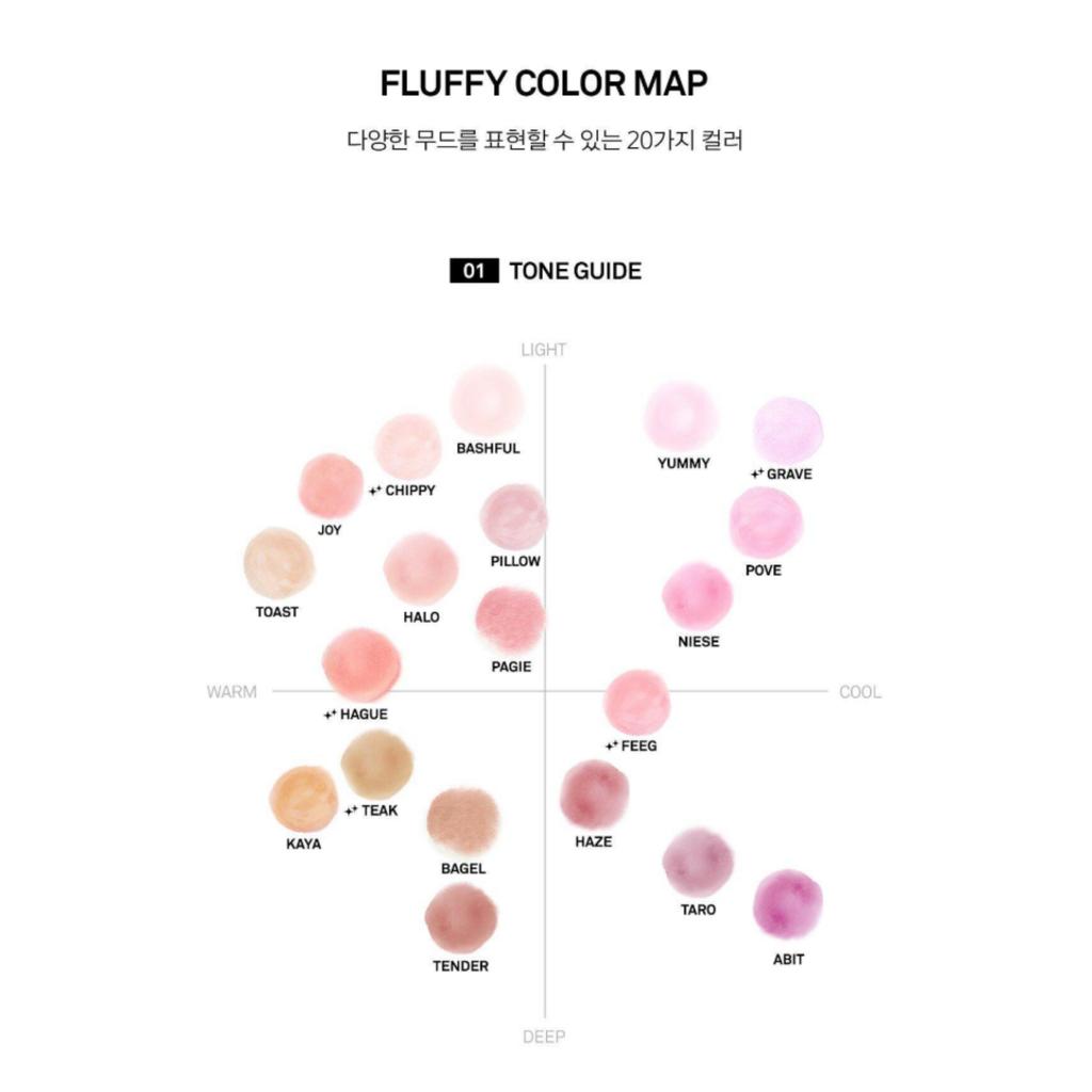 NAMING. Fluffy Powder Blush (20 Colors)
