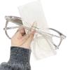 New Fashion Round Frame Reading Glasses for Female and Male Ultra Light  Anti Blue Light Computer Office Work Presbyopia Glasses